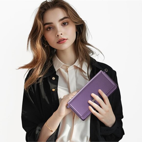 Small Crossbody Phone Purse, Women's RFID Crossbody Wallet Wristlet Purse with P - Picture 3 of 7